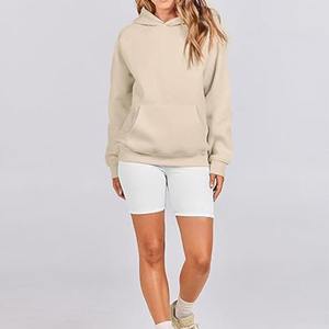 Sudadera con capucha unisex personalizada en blanco con hombros caídos, Sudadera con capucha unisex de gran tamaño con logotipo estampado - Product Image 2