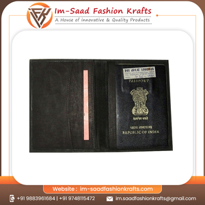 Meilleur porte-passeport en cuir véritable de qualité supérieure personnalisé accessoires de voyage haut de gamme fabricant indien - Product Image 5
