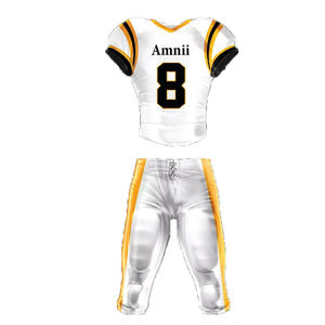 Camiseta Deportiva Unisex 2026, Bordada y Cosida, Uniforme Personalizado de Fútbol Americano para Adultos, Blanca, Transpirable, de Manga Corta - Product Image 1