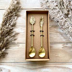 Cuillère en métal la plus vendue avec poignée en forme de feuilles gaufrées Meilleur prix Vaisselle Crème glacée au café - Product Image 3