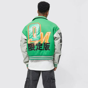 แจ็กเก็ตเลตเตอร์แมนสำหรับทั้งชายและหญิงแจ็กเก็ตกลางแจ้งผ้าขนแกะสำหรับใส่ได้ทั้งชายและหญิง - Product Image 1