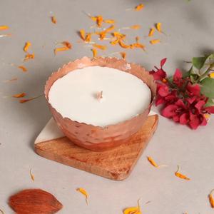 Tarro de vela de aluminio hecho a mano de Metal Premium, diseño martillado, cuenco de vela de forma redonda personalizado para hacer velas, contenedor de tarros - Product Image 2