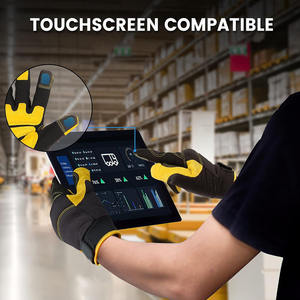 Gants de travail polyvalents pour hommes avec éclairage LED, flexibles, de sécurité et compatibles avec les écrans tactiles, gants de travail utilitaires pour mécaniciens - Product Image 6