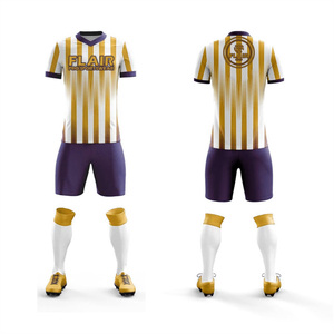 Best Quality Custom Design Breathable Comfort Soccer Jersey Uniform Sets OEM Service for Youth Men Players Automated Cutting - Product Image 4