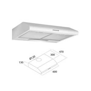 Hotte Aspirante Électrique pour Cuisine 60 cm - Product Image 1