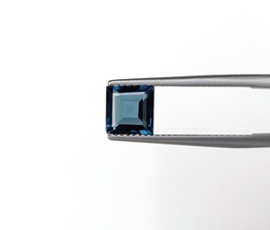 Topaze bleue de Londres naturelle 7.00mm coupe carrée à facettes en vrac pierre précieuse de qualité fine couleur bleue décembre pierre de naissance pour bague bijoux - Product Image 1