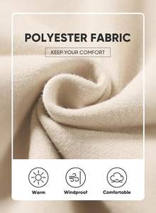 เสื้อมีฮู้ดของผู้ชายเสื้อสวมหัวผ้าฝ้ายอเนกประสงค์เสื้อสเวตเตอร์ขนแกะโอเวอร์ไซส์เปิดไหล่ตกออกแบบโลโก้ให้ความอบอุ่นสำหรับฤดูหนาว - Product Image 6