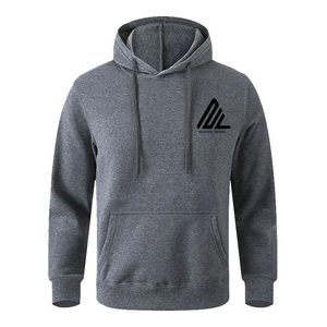 Polyester/coton épais style français doublé polaire épais épais de haute qualité brodé blanc surdimensionné style de rue personnalisé - Product Image 1