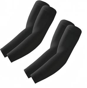 Dernier modèle de vêtements de cyclisme Chauffe-bras de couleur noire pour la protection de la peau Hommes Meilleures ventes Bras de soutien Manches Respirant - Product Image 1