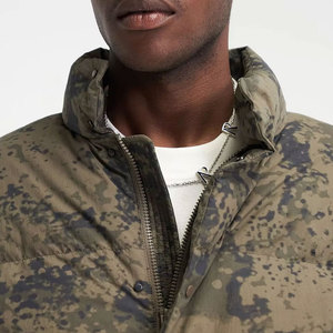 Chaqueta de invierno de mezclilla Vintage de alta calidad para hombre, diseño de sublimación hinchado recortado, Spandex de cuero teñido liso frontal - Product Image 4