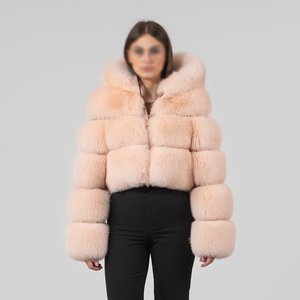 Chaqueta Larga Acolchada de Poliéster 100% Real, Color Rosa Claro, Estilo Hip Hop, Talla XS, Forro de Seda y Felpa, Superventas - Product Image 1