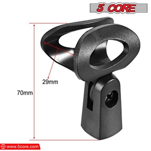 5 Core Microphone Clip Holder 4 Pieces with Screw <b>Adapters</b> 5/8 to 3/8 Inch - Product Image 2