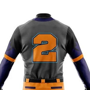 Uniforme de béisbol para hombre con diseño de Jersey abotonado, conjunto de Jersey de béisbol transpirable con tela que absorbe la humedad personalizada - Product Image 6
