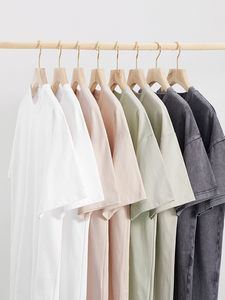 T-shirt vintage délavé à l'acide pour homme, qualité OEM supérieure, 100 % coton, logo personnalisé, épaules tombantes, manches courtes, tailles disponibles - Product Image 2