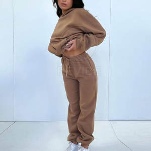 Chándal de Invierno de Primera Calidad para Mujer, Diseño de Dos Piezas, Chándal de Manga Larga Personalizable para Mujer - Product Image 4