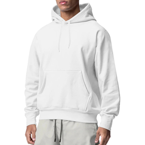 Venta al por mayor de sudaderas y sudaderas de algodón Fleece Blank Oversized Impresión personalizada Hip Hop Winter Outdoor Men's Hoodies - Product Image 4