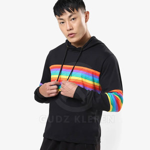 เสื้อฮู้ดผ้าโพลีเอสเตอร์สำหรับผู้ชายเสื้อมีฮู้ดผ้าฟลีซปรับแต่งได้ - Product Image 1