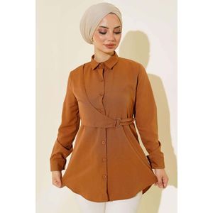 Chemise à rabat avant Tan - Product Image 3