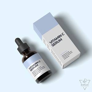 "Luxury Custom Cosmetics Box with Serum Oil Labels for Vitamin C Serum Elegant Sustainable Packaging for Premium Skincare Brands - Product Image 4