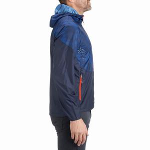 Veste coupe-vent en cuir pour homme, style streetwear, col montant, logo personnalisé, imperméable, coupe-vent, tissu en toile, écologique - Product Image 3