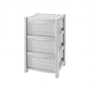 ARIANNA Tontarelli Commode à tiroirs 3C peu encombrante en plastique blanc, tiroirs et chariots de rangement (39x39x63.5cm) Modèle 8025646112 - Product Image 2