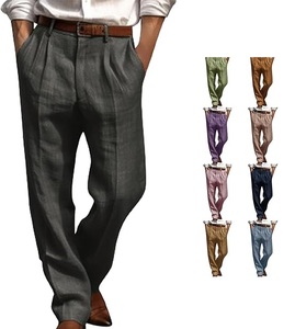 Pantalon habillé respirant pour hommes pantalon d'affaires de bureau pantalon le plus populaire vêtements pour hommes avec logo personnalisé de couleur unie - Product Image 1