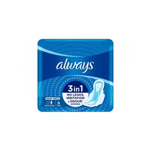 Always Ultra Thin Pads Size 2 Long Absorbency Unscented with Wings, 42 Ct