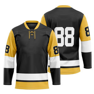 Wholesale Custom Design Breathable Performance Ice Hockey Jerseys for Adults Moisture Wicking <b>Fabric</b> Hockey Wear - Product Image 5