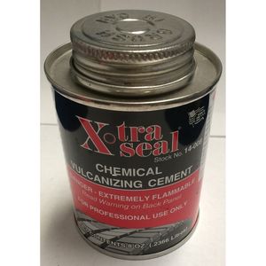 Ciment de vulcanisation chimique X-Tra Seal pour réparation de chambre à air de pneu 8 oz (0,2366 litres) - Product Image 1