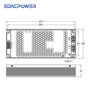 Alimentation électrique encastrée 800W 24V pour équipement industriel EP1800B - Product Image 3