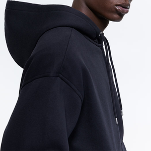 Sudadera con Capucha Personalizada Unisex para Hombre, Corte Cuadrado, Hombros Caídos, Lisa, 100% Algodón Ecológico, Logotipo Bordado, Sudadera con Capucha de Lujo con Cremallera - Product Image 2