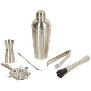 Juego de herramientas de barra de acero inoxidable, kit de coctelera confiable para un rendimiento constante en el bar, servicio diario, acero resistente - Product Image 1