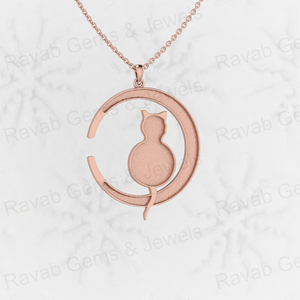 Haute qualité solide 925 argent 32mm rond avec chat Animal blanc Semi montage pendentif à breloque réglage résine et cendres souvenir bijoux - Product Image 2