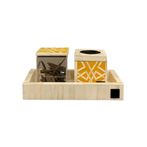 เตาเผาบัคฮูร์คุณภาพสูงสุด พร้อมถาดใส่กระถางดอกไม้ และกล่องใส่ไม้กฤษณา ทำจากไม้และมุกมาบคัฮารา - Product Image 4