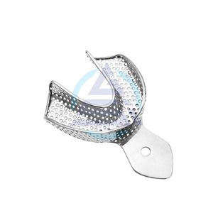 Plateau d'empreinte dentaire, grand plateau d'empreinte, inférieur, perforé |   Instruments dentaires orthodontiques autoclavables - Product Image 1