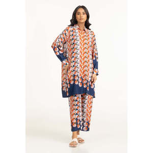 Conjunto de 2 Piezas para Mujer, Estilo Casual, Estampado Dobby Multitexturizado, Crepé, Talla XS/XS, Largo por Encima de la Rodilla, para Primavera/Verano - Product Image 1