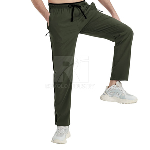 Pantalon décontracté pour homme, fabriqué en usine, personnalisé, léger, 100 % coton, confortable, lavé, respirant, séchage rapide, taille mi-haute, coupe droite - Product Image 4