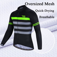 Jersey de Ciclismo de secado rápido para hombre con costuras duraderas y logotipos reflectantes para seguridad nocturna Pro Fit Men Jersey de ciclismo de carretera