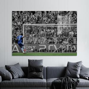 Toile de l finale de la Ligue des Champions de Drogba : impression d'art mural sur le thème du football, verre - Product Image 1