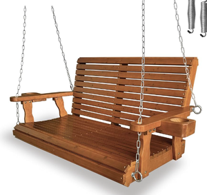 Lit suspendu d'extérieur en bois massif (suspendu / robuste) - Product Image 5