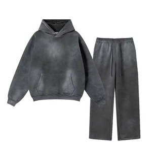 ชุดสเวตเชิ้ตขนแกะมีฮู้ดชุดสตรีทแบบมีหมวกสำหรับฤดูหนาวเสื้อสเวตเตอร์แบบสตรีทระบายอากาศได้360gsm ออกแบบได้ตามต้องการ - Product Image 3