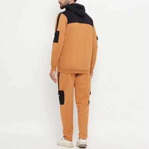 Conjunto Deportivo Holgado de Algodón con Capucha y Pantalones Deportivos con Cremallera, Chándal de Neopreno para Hombre, Venta al Por Mayor - Product Image 6