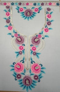 Elegante cuello bordado con lentejuelas trabajo en tela de red para blusa Sari vestido Kurti escote Material de sastrería de moda - Product Image 3