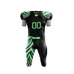Maillot de football américain personnalisé de haute qualité pour adulte unisexe respirant imprimé par sublimation taille personnalisée vêtements de football court - Product Image 1