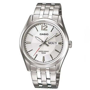Montre Casio à quartz en acier inoxydable pour homme - Product Image 1