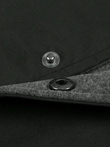 Chaqueta Varsity de Lona para Hombre M&F con Logotipo Personalizado, Cuello Alto, Alta Calidad, Ecológica, Resistente al Viento, Corte Holgado Informal, Otoño Invierno 2025 - Product Image 3