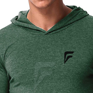 Manufacturer's Best Quality Men's Gym Hoodies Basics Cotton Blended with Low MOQ Solid Pattern for Autumn Season Hooded Collar - Product Image 5
