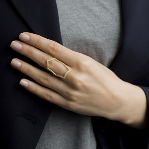 Anillo de Plata de Ley 925 Hecho a Mano en Turquía con Racimo de Circonitas Transparentes en Forma de Corazón, Joyería Clásica para Bodas y Fiestas - Product Image 3