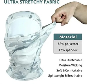 Capucha pasamontañas de alta elasticidad para deportes al aire libre hecha de tela de poliéster de secado rápido con opciones de color personalizadas - Product Image 3