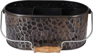 High Quality Modern Kitchen Storage Caddy New Wood and Metal <b>Utensil</b> <b>Holder</b> for Cutlery <b>Utensils</b> and Pots - Product Image 3